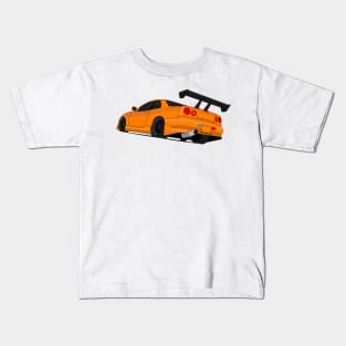 SKYLINE GTR R34 ORANGE Kids T-Shirt